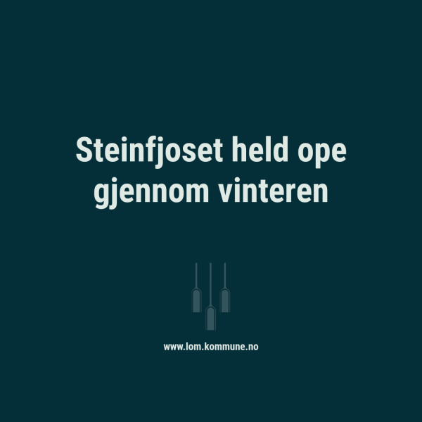 Lenke til artikkel: Steinfjoset held ope gjennom vinteren