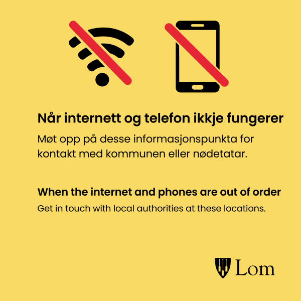 Lenke til artikkel: Informasjonspunkt ved bortfall av EKOM