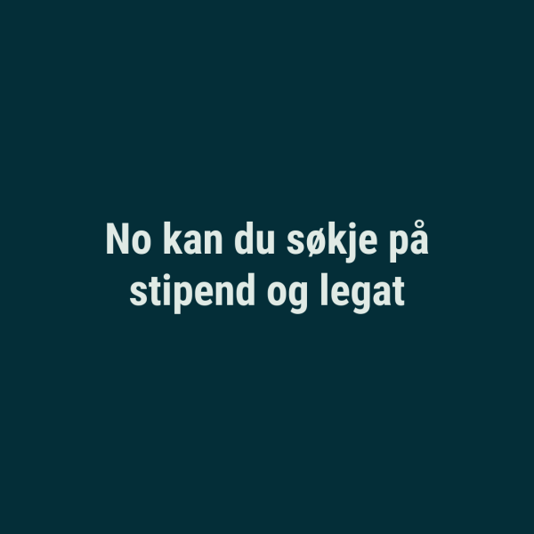 Lenke til artikkel: No kan du søkje på stipend og legat