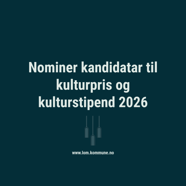 Lenke til artikkel: Nominer kandidatar til kulturpris og kulturstipend 2026