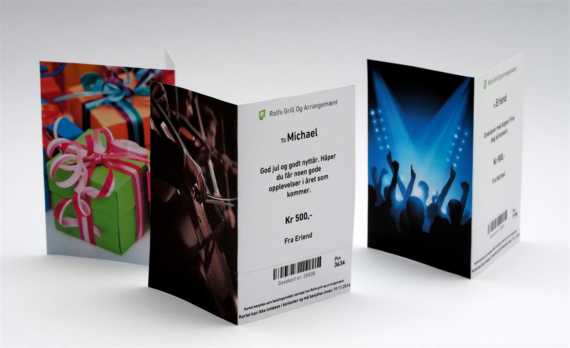 Gåvekort - illustrasjon