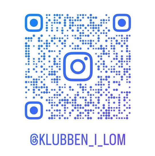 QR-kode Klubben i Lom på Instagram.