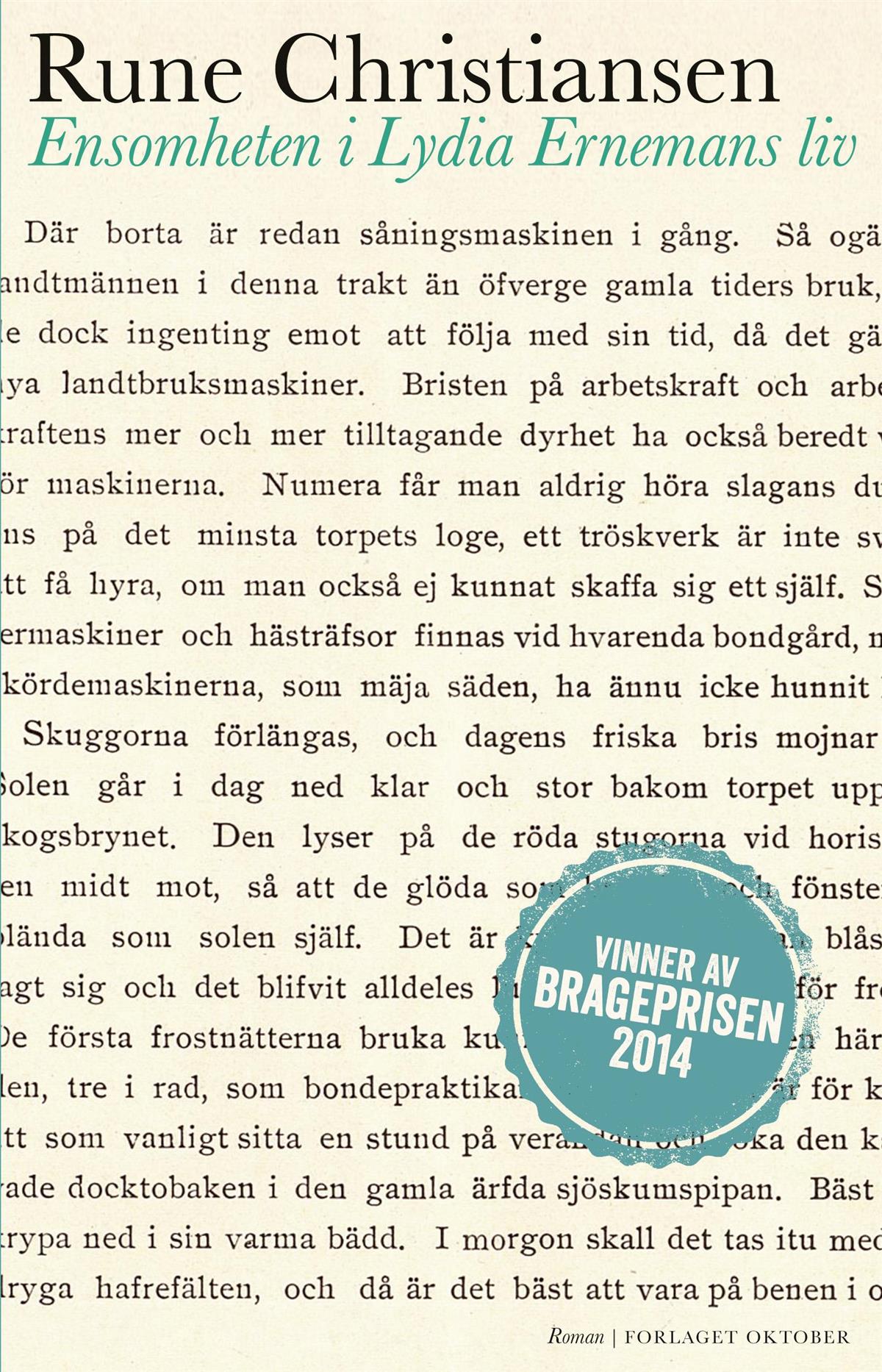 Bokomslag: Ensomheten av Rune Christiansen - Klikk for stort bilde